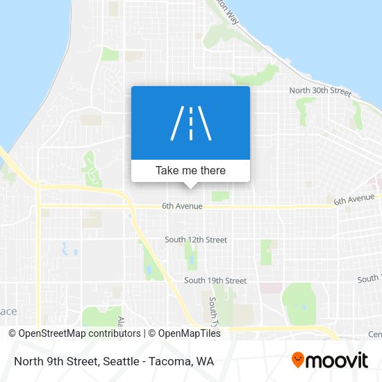 Mapa de North 9th Street