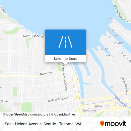 Saint Helens Avenue map