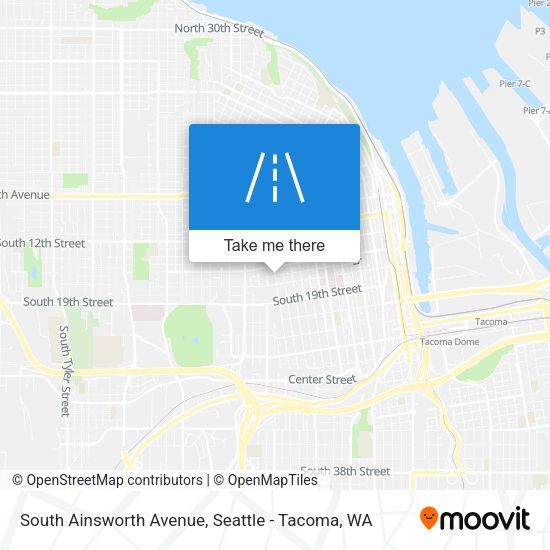 Mapa de South Ainsworth Avenue