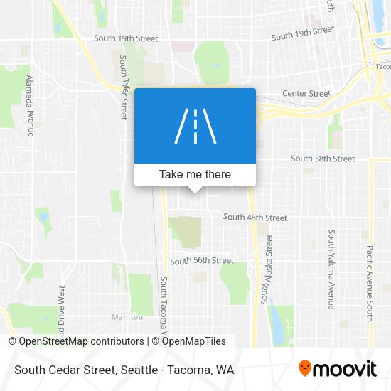 South Cedar Street map