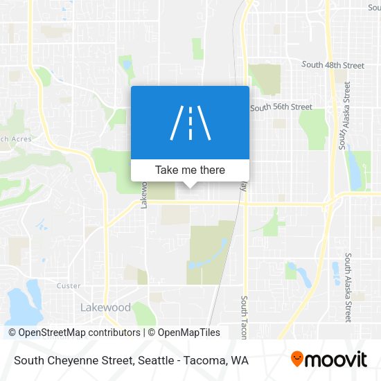 South Cheyenne Street map