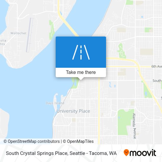 South Crystal Springs Place map