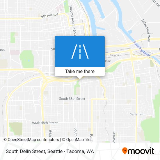 South Delin Street map