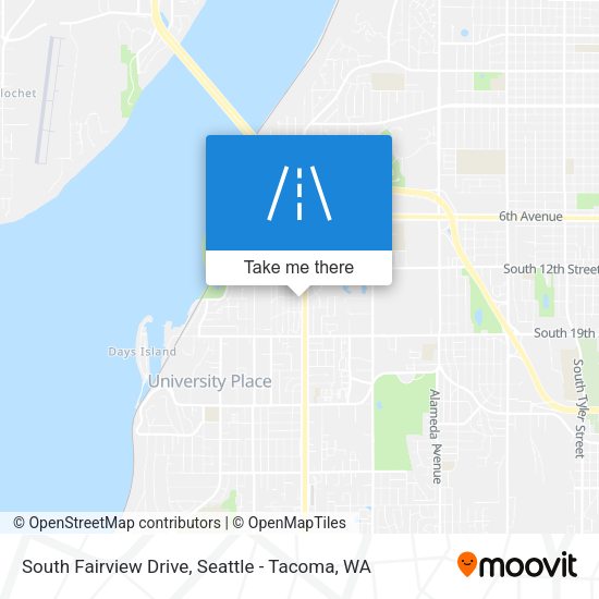 South Fairview Drive map