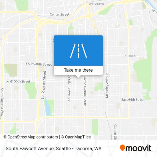 South Fawcett Avenue map