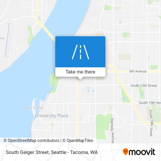 South Geiger Street map