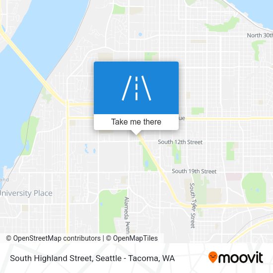 South Highland Street map