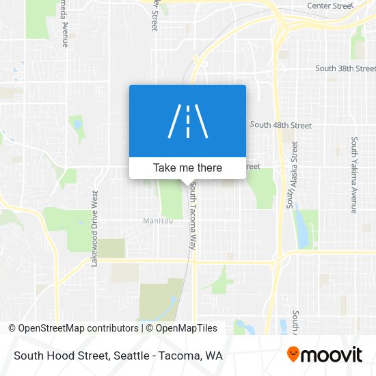 South Hood Street map