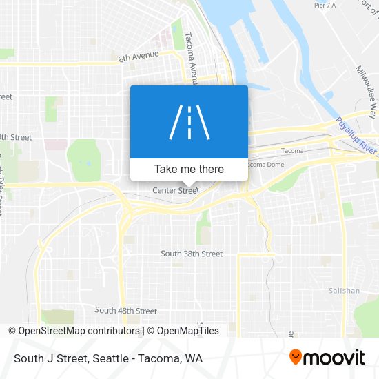 South J Street map