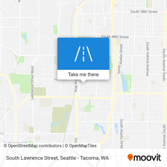 South Lawrence Street map