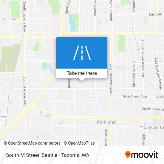 South M Street map