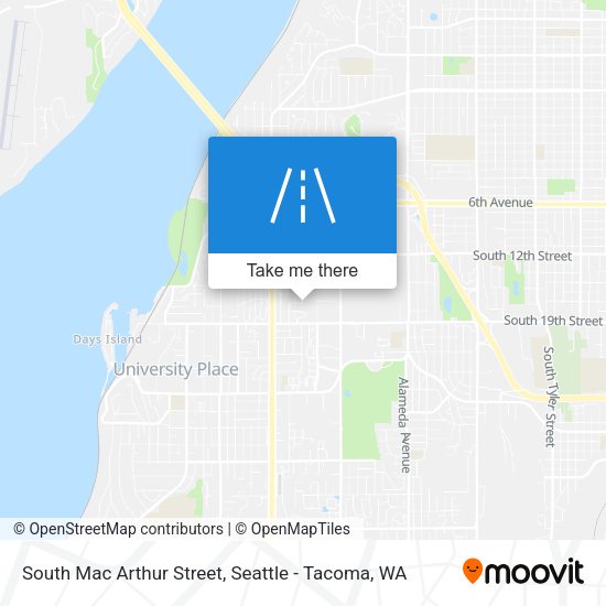 South Mac Arthur Street map