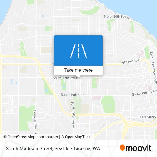 Mapa de South Madison Street