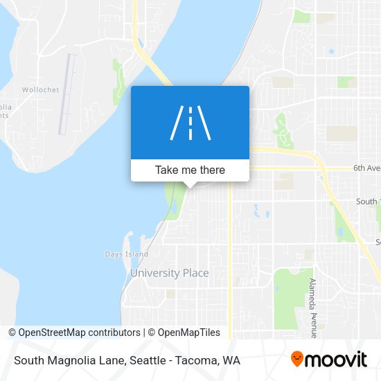 South Magnolia Lane map