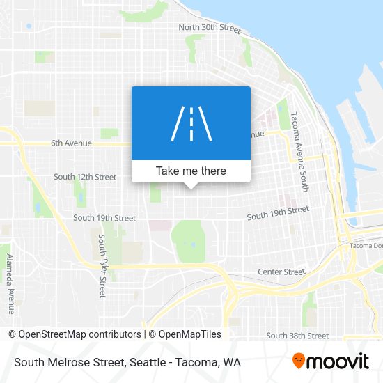 South Melrose Street map