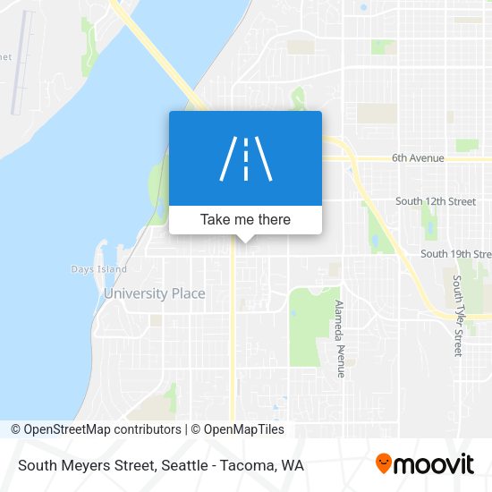 South Meyers Street map