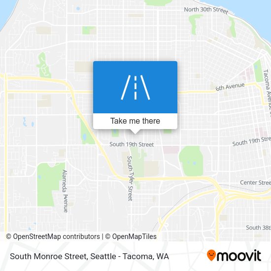 South Monroe Street map