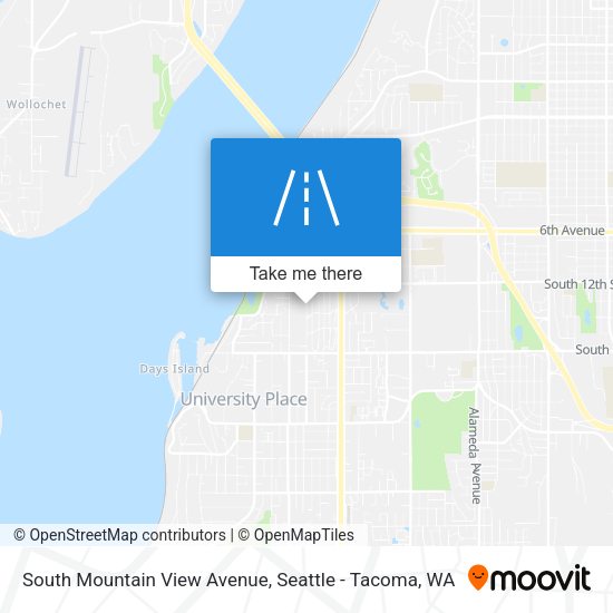 South Mountain View Avenue map