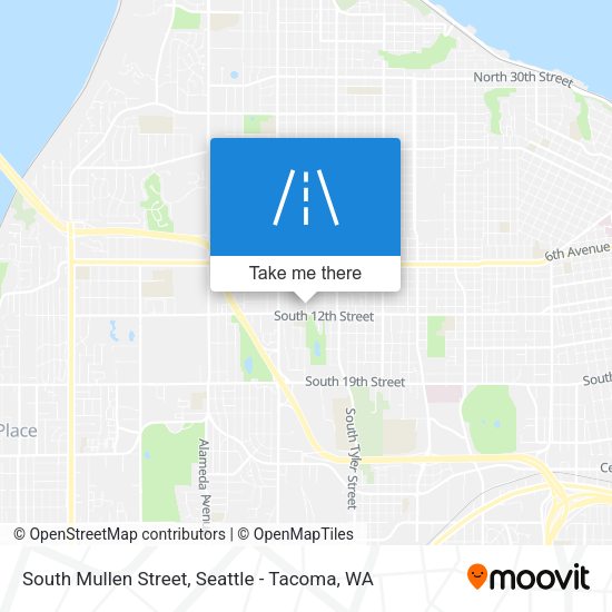 South Mullen Street map