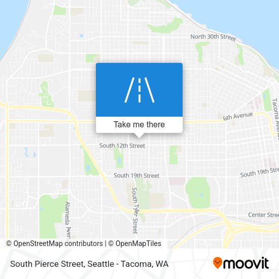South Pierce Street map