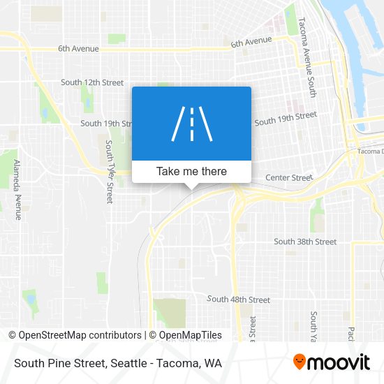 South Pine Street map