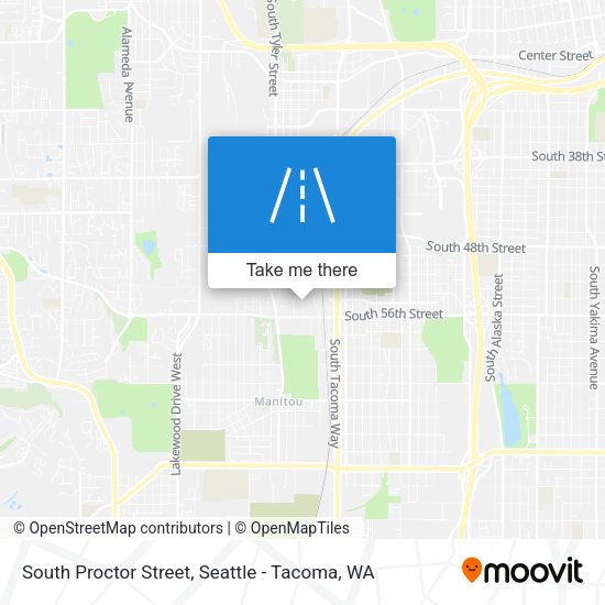 South Proctor Street map
