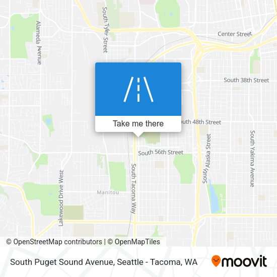 South Puget Sound Avenue map