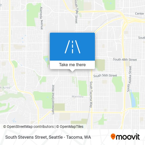 South Stevens Street map