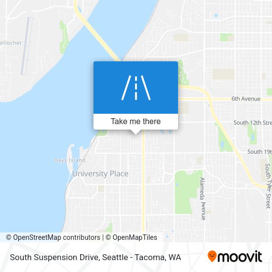 South Suspension Drive map