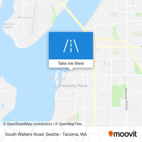 South Walters Road map