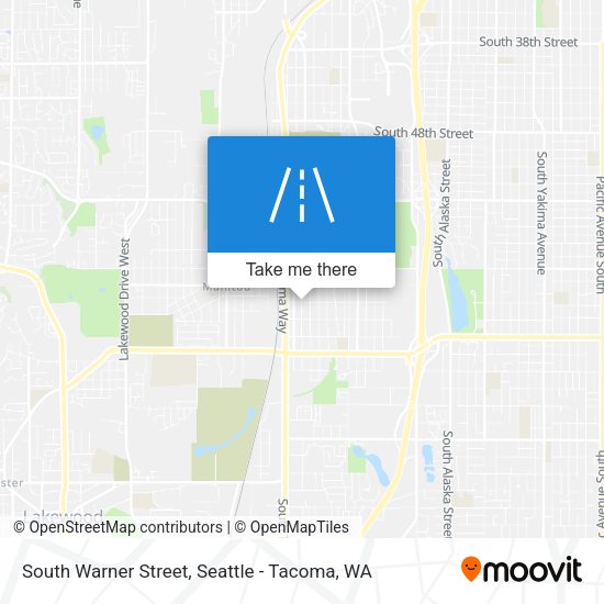 South Warner Street map