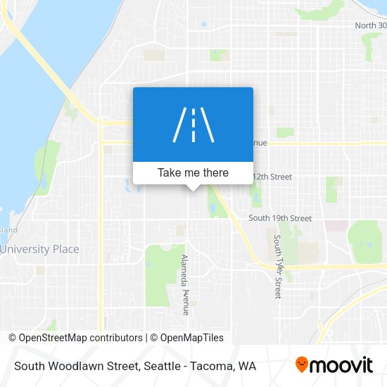 South Woodlawn Street map
