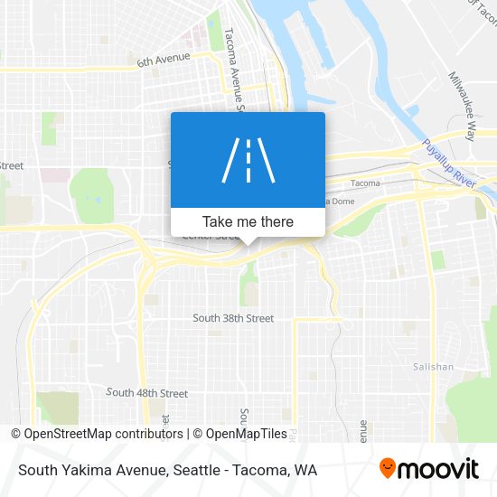 Mapa de South Yakima Avenue