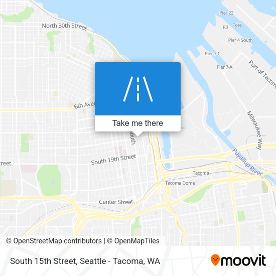 South 15th Street map