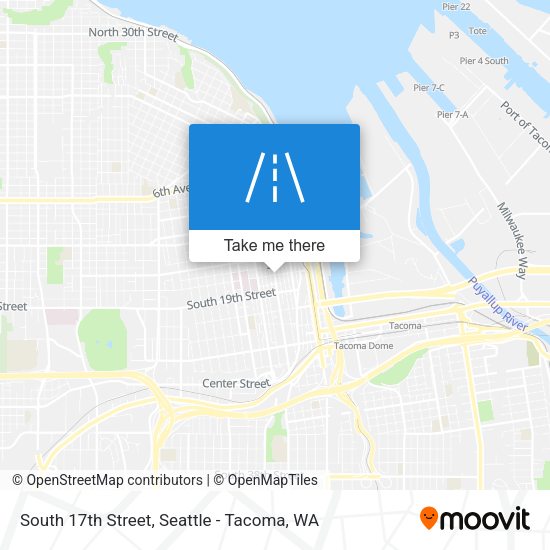 South 17th Street map