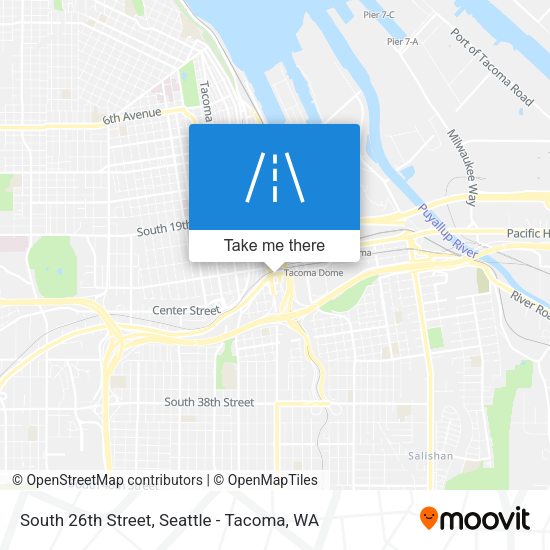 Mapa de South 26th Street