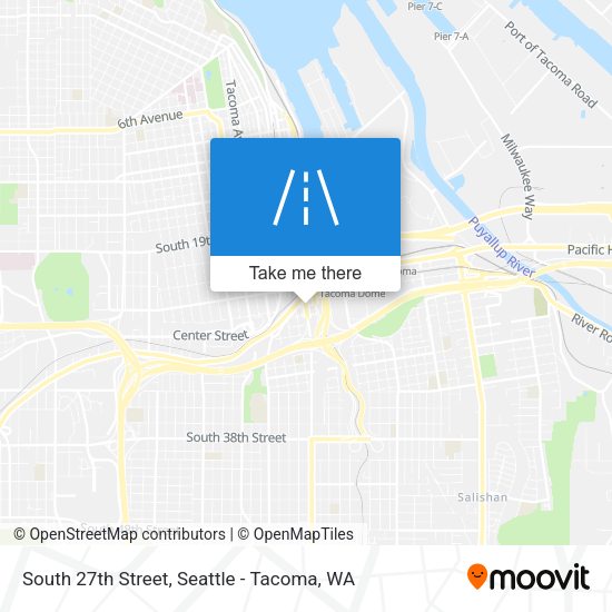 South 27th Street map