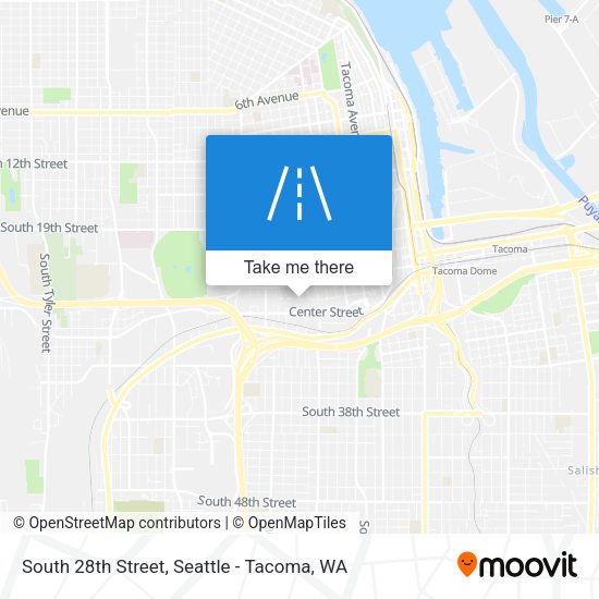 South 28th Street map