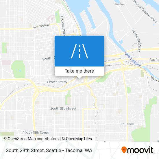 South 29th Street map