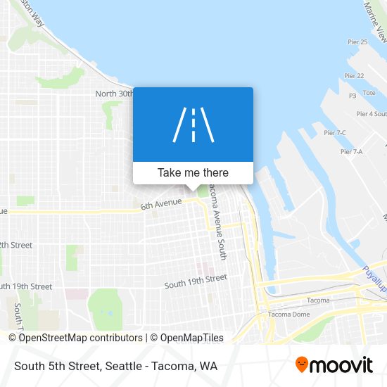 South 5th Street map
