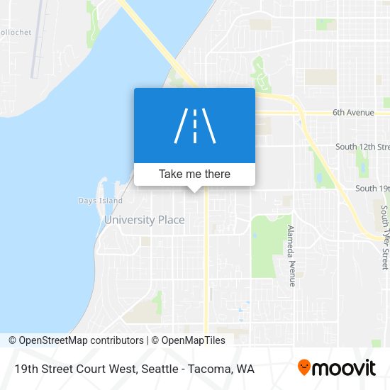 Mapa de 19th Street Court West