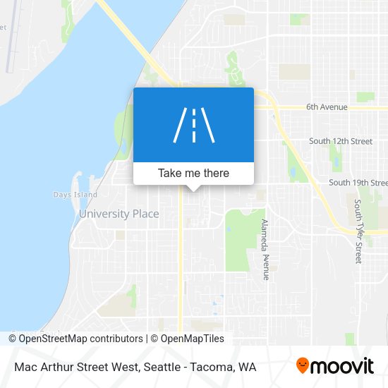 Mac Arthur Street West map