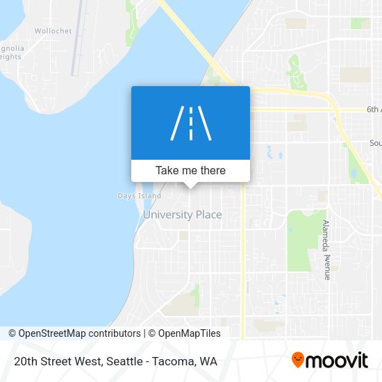 20th Street West map