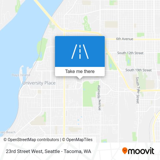 Mapa de 23rd Street West