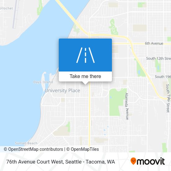 Mapa de 76th Avenue Court West