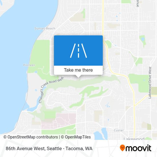 Mapa de 86th Avenue West