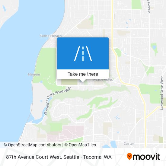 Mapa de 87th Avenue Court West