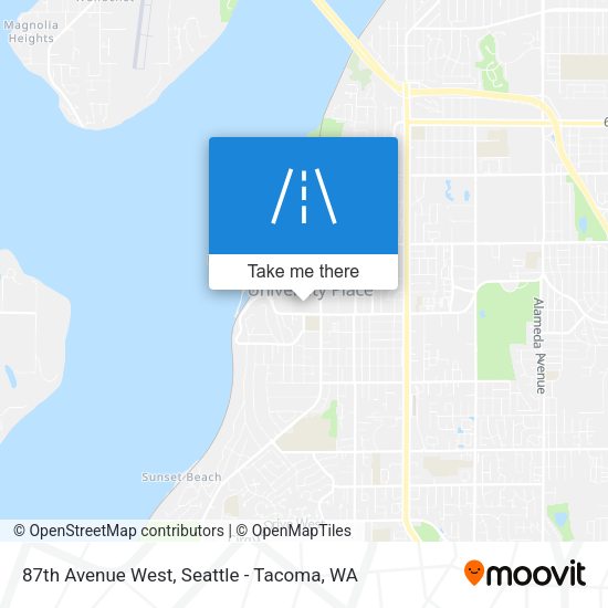87th Avenue West map