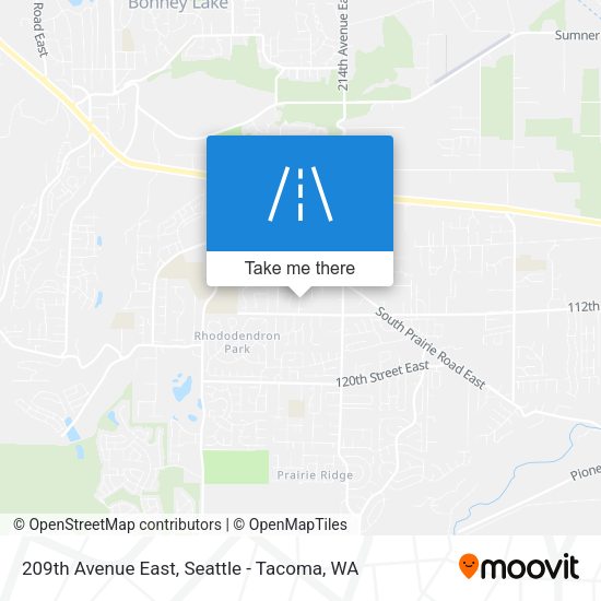 Mapa de 209th Avenue East