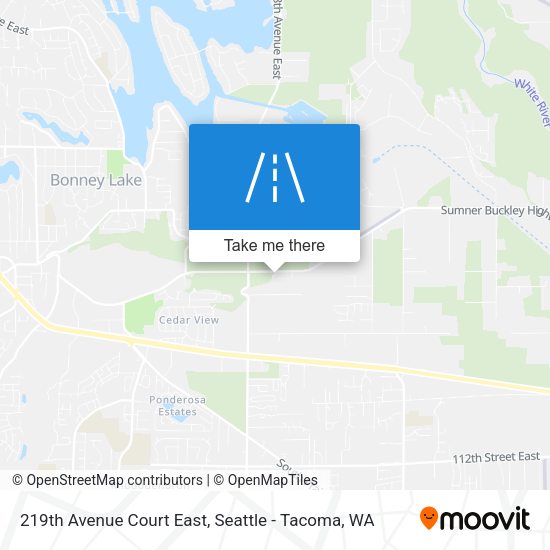 Mapa de 219th Avenue Court East